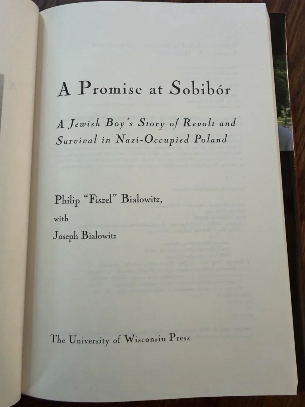 A‎ Promise at Sobibór: A Jewish Boy's Story of Revolt and Survival in Nazi: VG